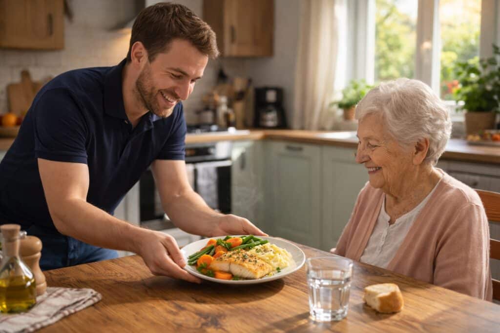 préparation repas seniors