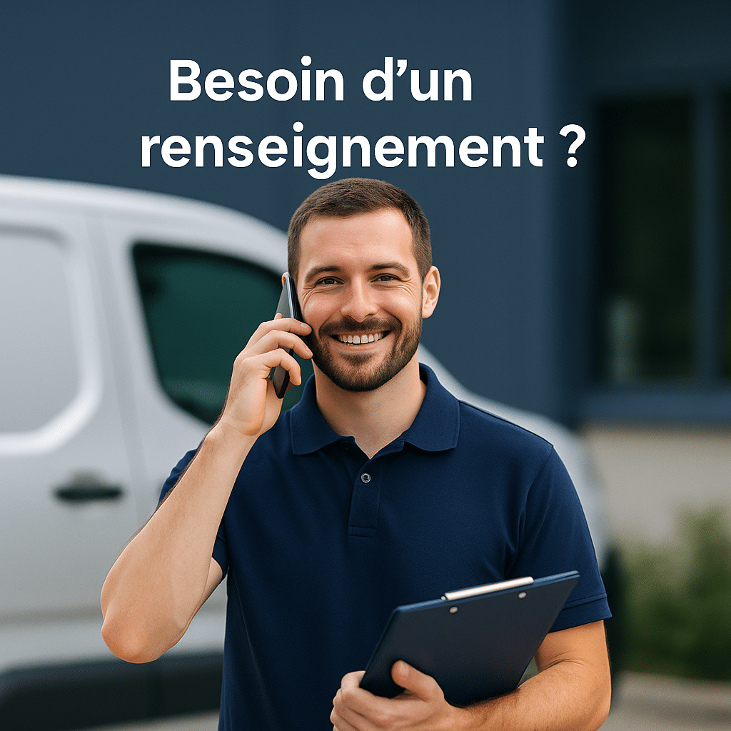 Services aux professionnels 10 Professionnel ECR Prestations à L’Union répondant à un client au téléphone pour un renseignement sur les services de nettoyage