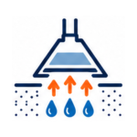 Buse d’injection-extraction aspirant l’eau et les salissures d’un textile