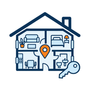 Plan de maison symbolisant la connaissance du logement