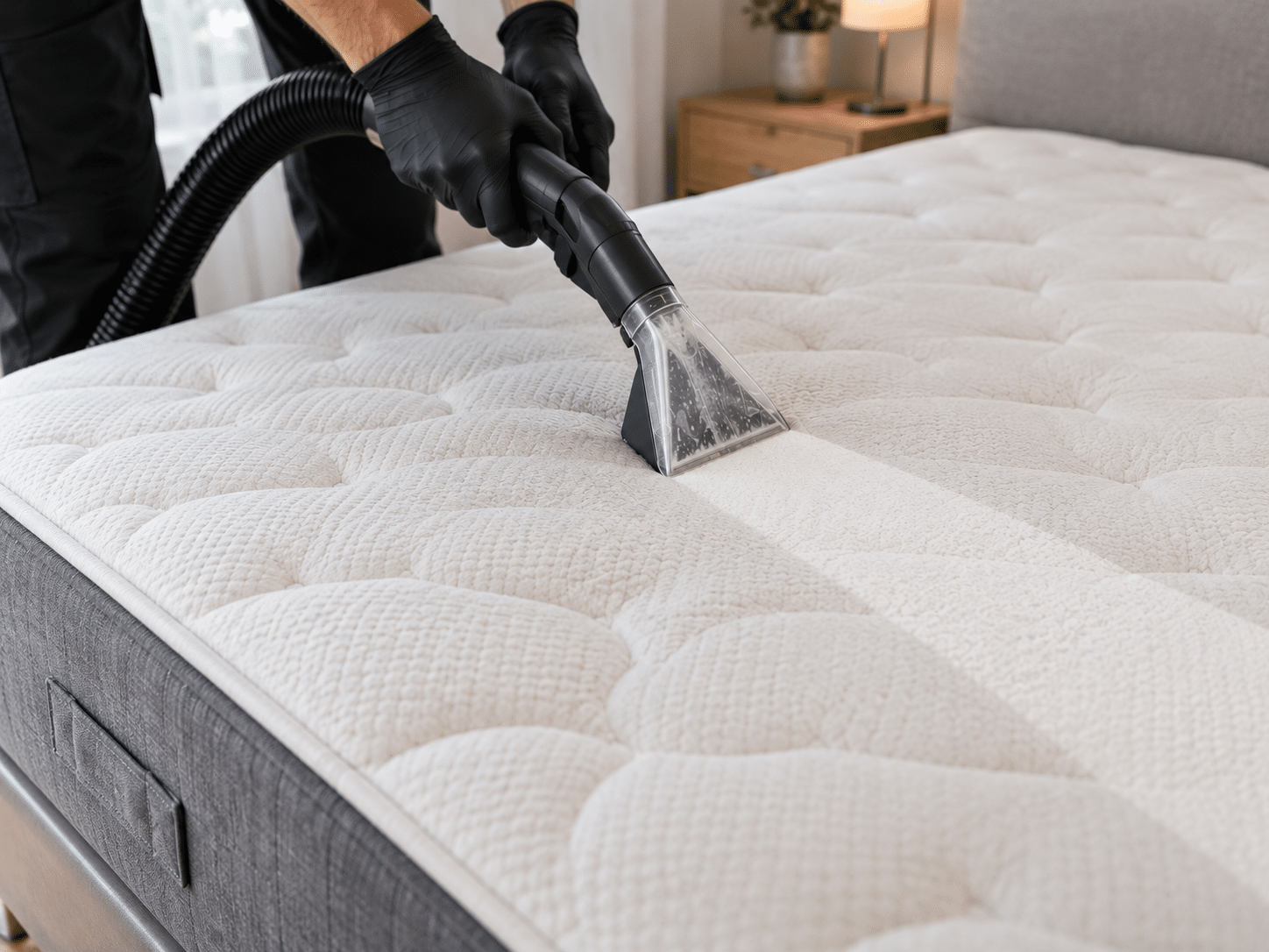 Nettoyage d’un matelas avec une injecteuse-extracteuse